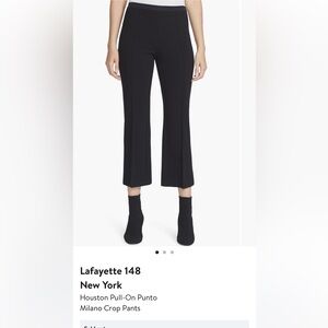 Lafayette 148 Huston Pull On Punto Milano Crop Pants